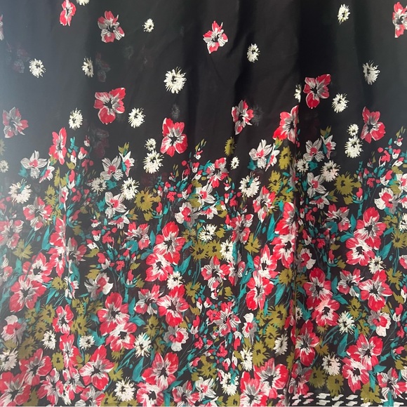 Floral Pink Flower Tunic Style Loose Fitting Dress Cowgirl Western Shirt - Picture 5 of 8